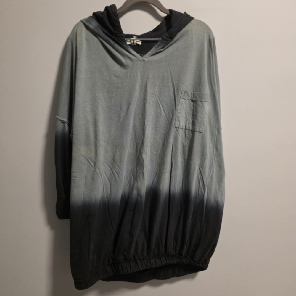 Tie Dye Hoodie Tunic with Pocket